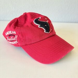 ‘47 Brand NFL Houston Texans Distressed Men’s Hat Football Cap Red Adjustable